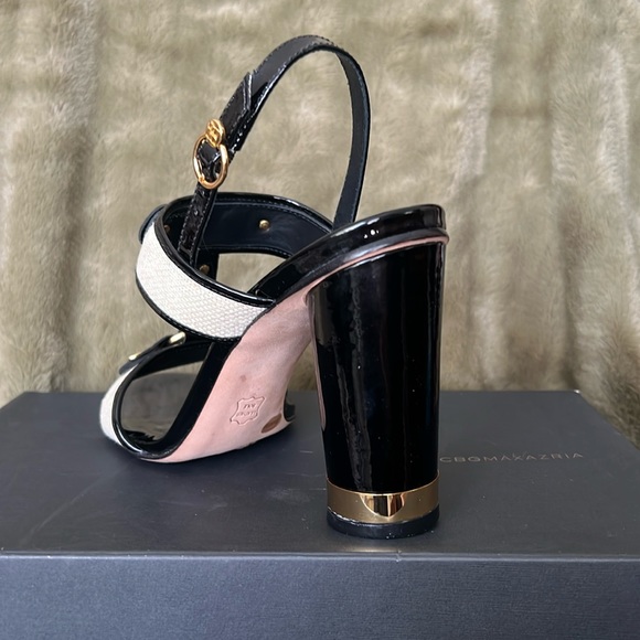 MCBGMAXAZRIA Zulema Black/Linen Sandals - Picture 2 of 9